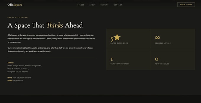 create a professional and modern website with ai