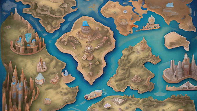 design custom vector map or map illustration