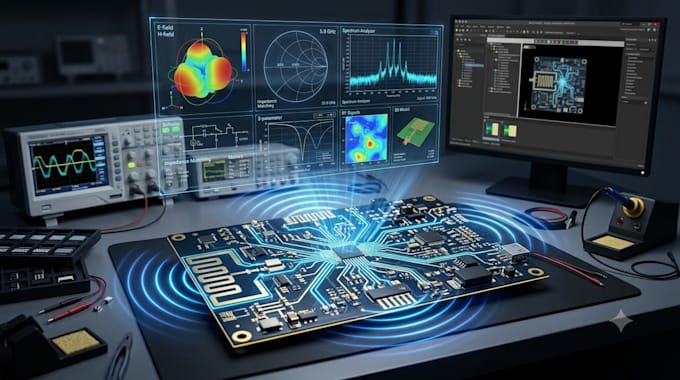 provide rf antennal pcb design for electronic engineering