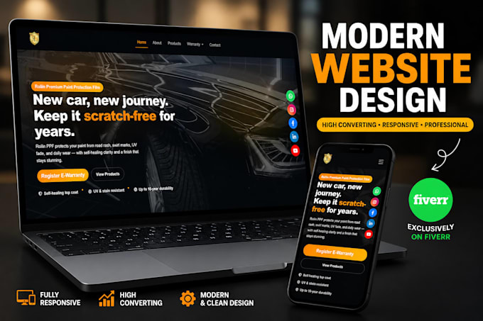 design and develop a professional responsive website