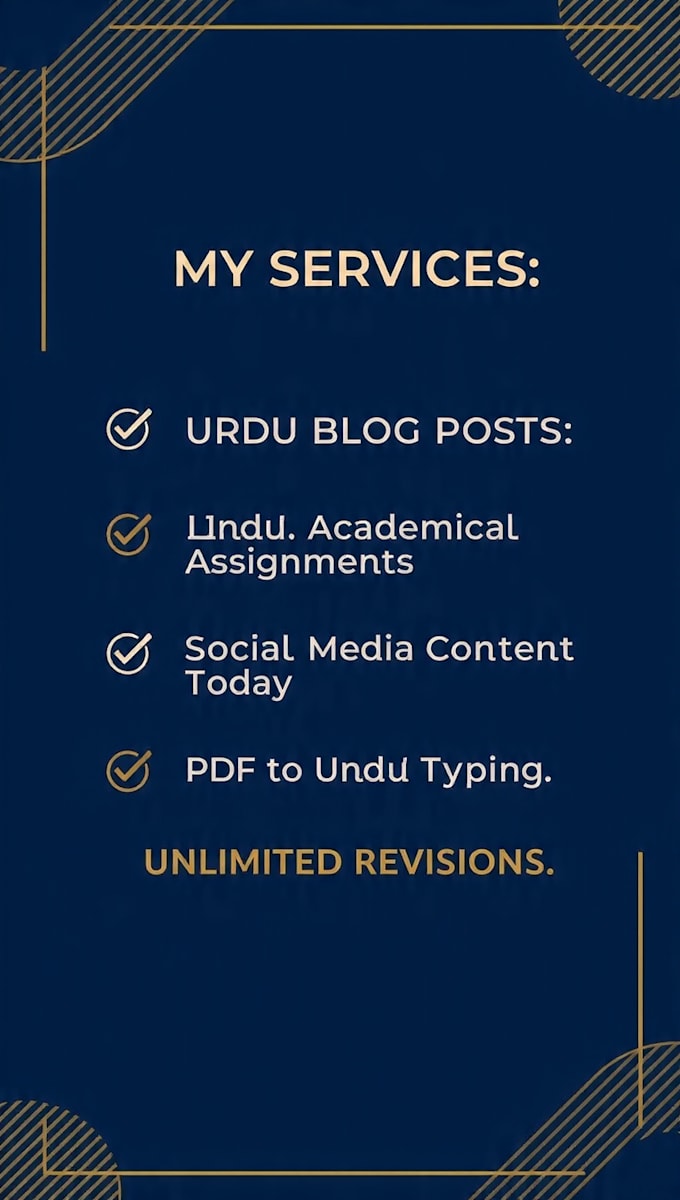 do urdu content writing, proofreading and typing work