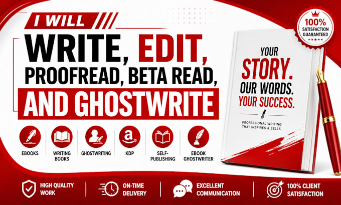 write edit proofread beta read ebook ghost writer book ghost writer amazon kdp