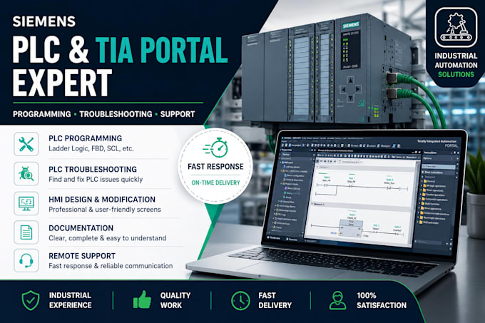 troubleshoot, modify, and program siemens plc tia portal projects