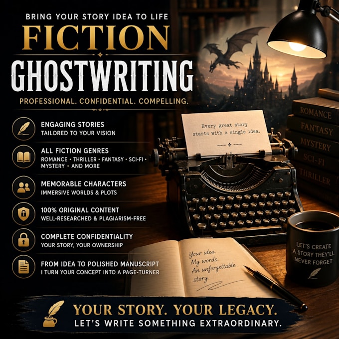 do fiction ebook ghostwriting professionally