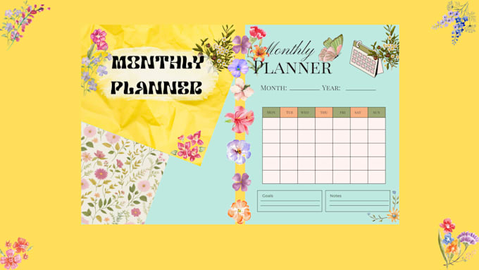design a stunning  planners and habit tracker