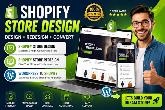 design a converting shopify dropshipping store