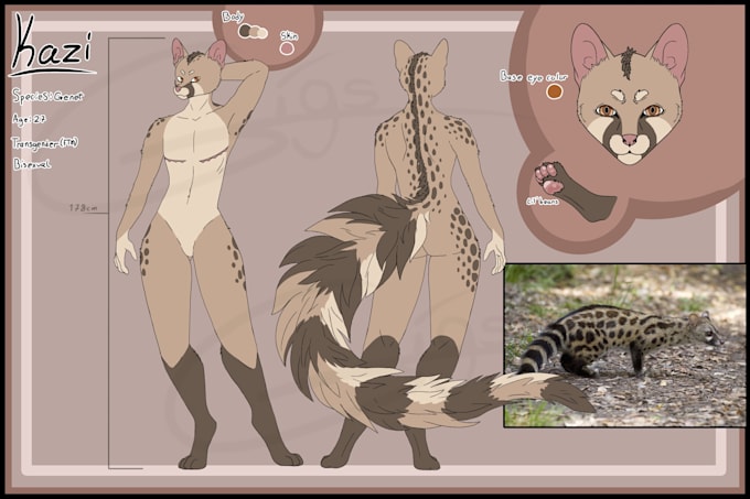 make a reference sheet of your character