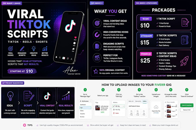 create viral tiktok scripts and content