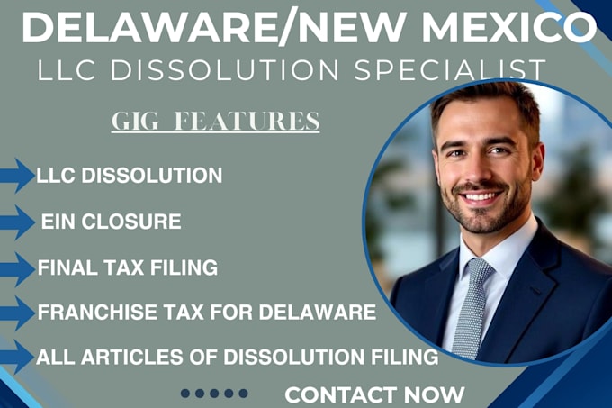 do non resident llc dissolution, dissolve llc new mexico delaware llc, close ein