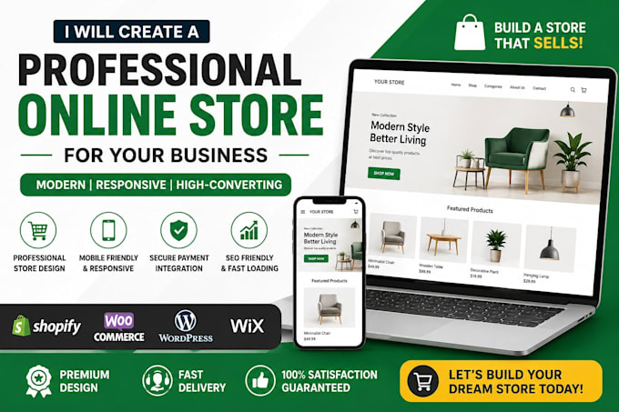 help you to create a professional store for you