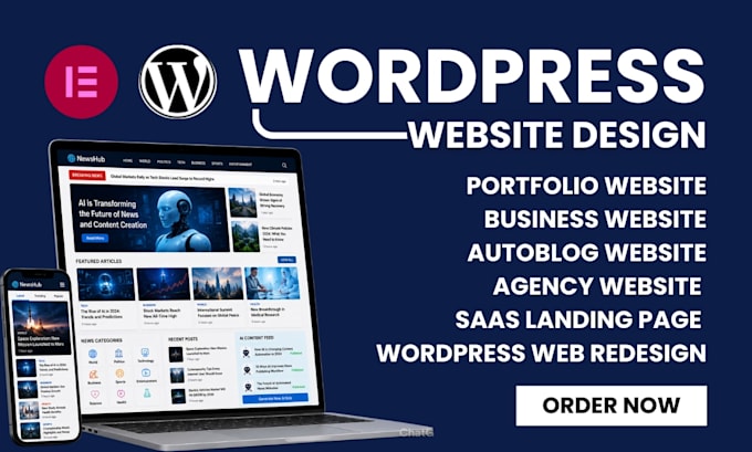 design, redesign, copy clone wordpress website development, ecommerce website