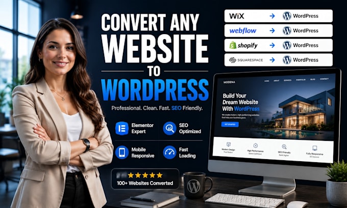 clone convert wix weebly webflow shopify squarespace to wordpress website websit