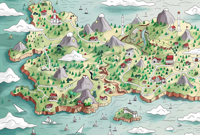 create a custom map for a world, city, town, or dungeon