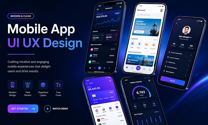 create stunning app interface designs for ios and android