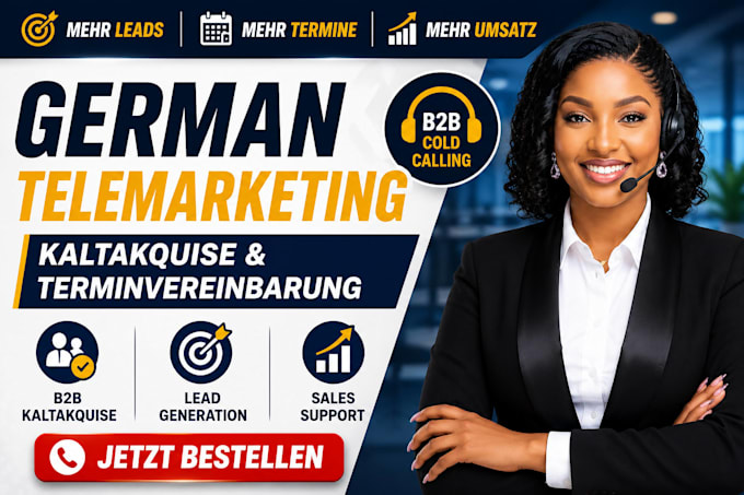 provide vertriebsunterstützung german telemarketing and kaltakquise