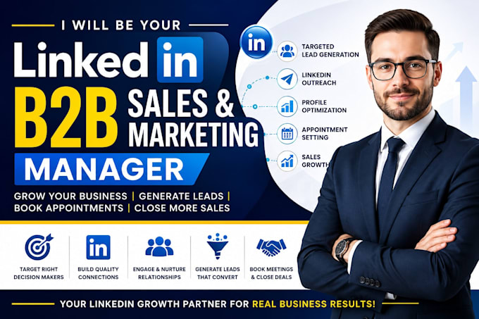 be your b2b linkedin sales and marketing manager