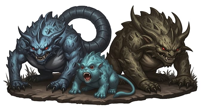 illustrate fantasy art creatures and characters