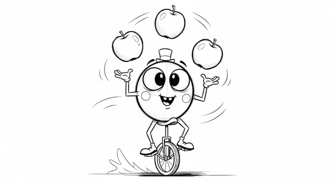 sketch your cartoon character