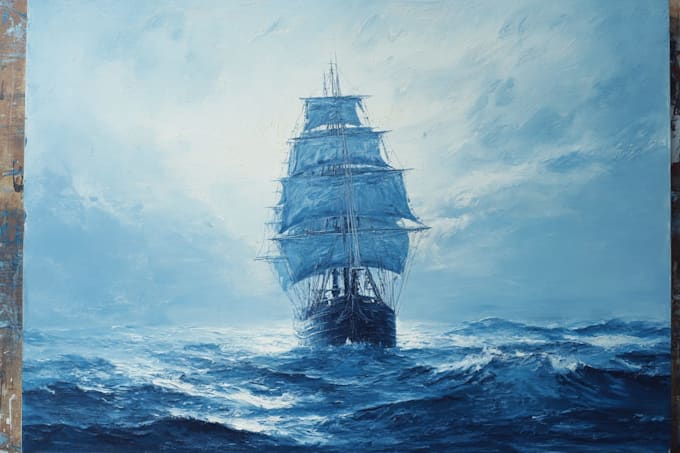 create ship oil painting for you