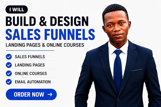create a sales funnel and landing page