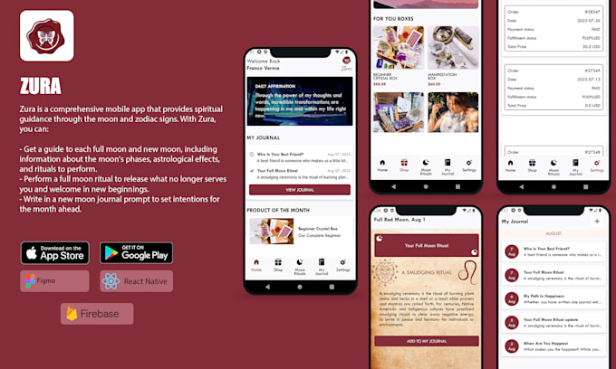 develop react native mobile app for android and ios