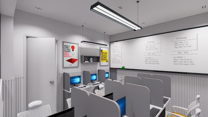 design coworking space, conference room, and office interior
