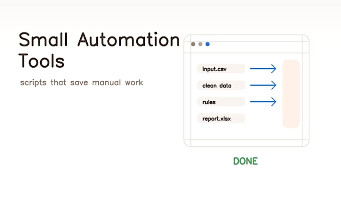 build a small automation script or business tool