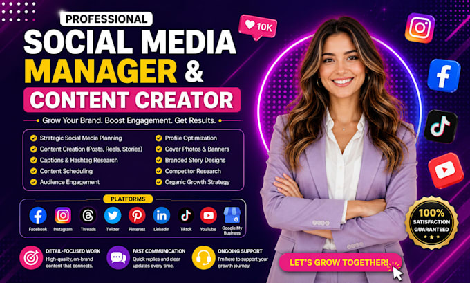 be your social media manager and content creator