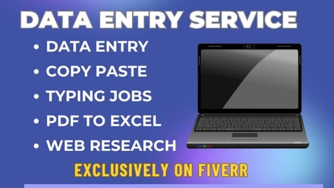 do data entry, copy paste, excel data entry and google sheets work