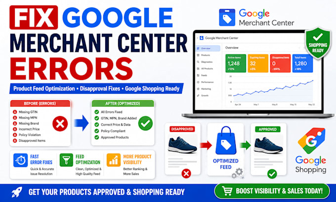 optimize product feed for google merchant center fix product feed errors