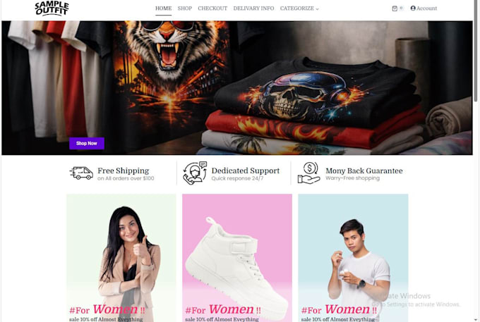 build and design site,design redesign, clone, customize site