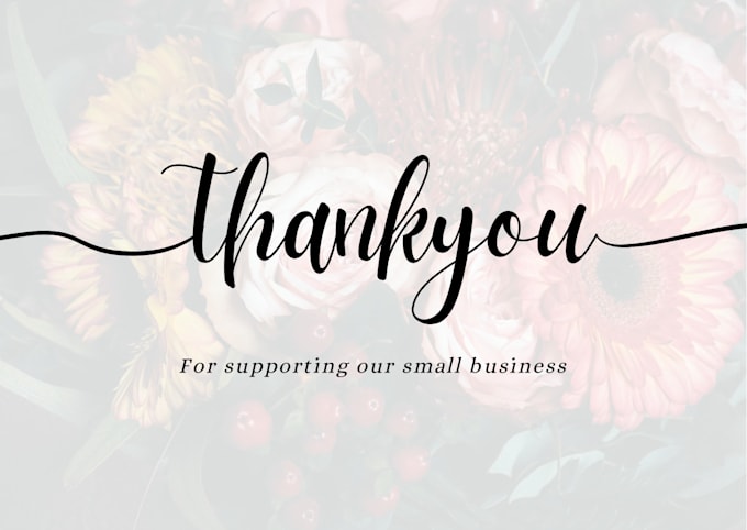 design personalized thank you cards and packaging stickers