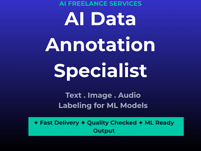 annotate and label ai dataset for machine learning models