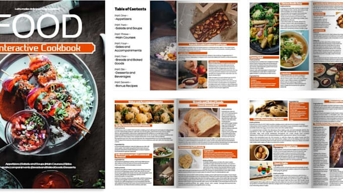 develop, design, and format a stunning cookbook recipe ebook