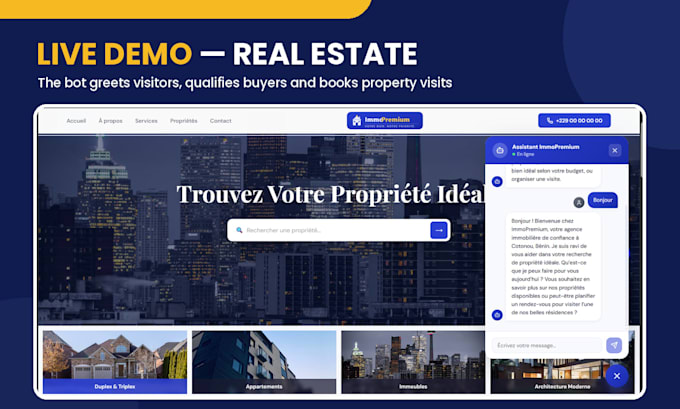 build an ai chatbot to qualify leads for real estate and coaches