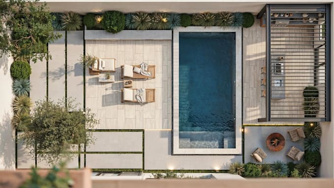 2d landscape plan outdoor kitchen garden, pool design 2d site plan property map