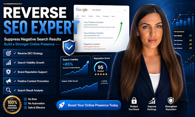 do reverse SEO to suppress negative search results