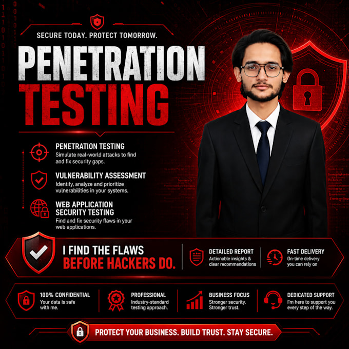do pentest and vulnerability assessment ,web and app security