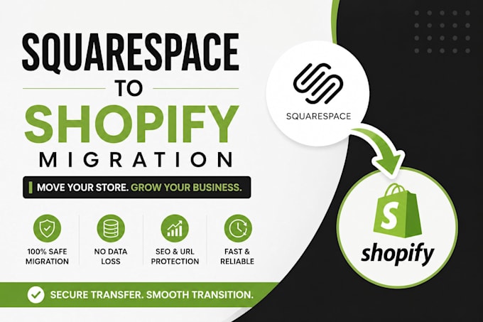 migrate squarespace store shopify ecommerce data transfer website migration