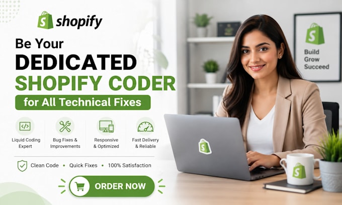 be your dedicated shopify corder for all technical fixes