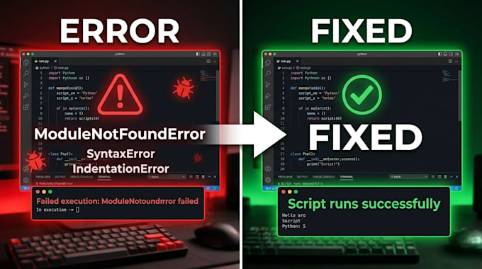 fix python errors, bugs, and small coding issues