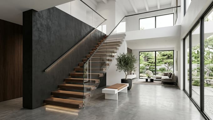 create professional 2d and 3d staircase plans, drawings and renderings