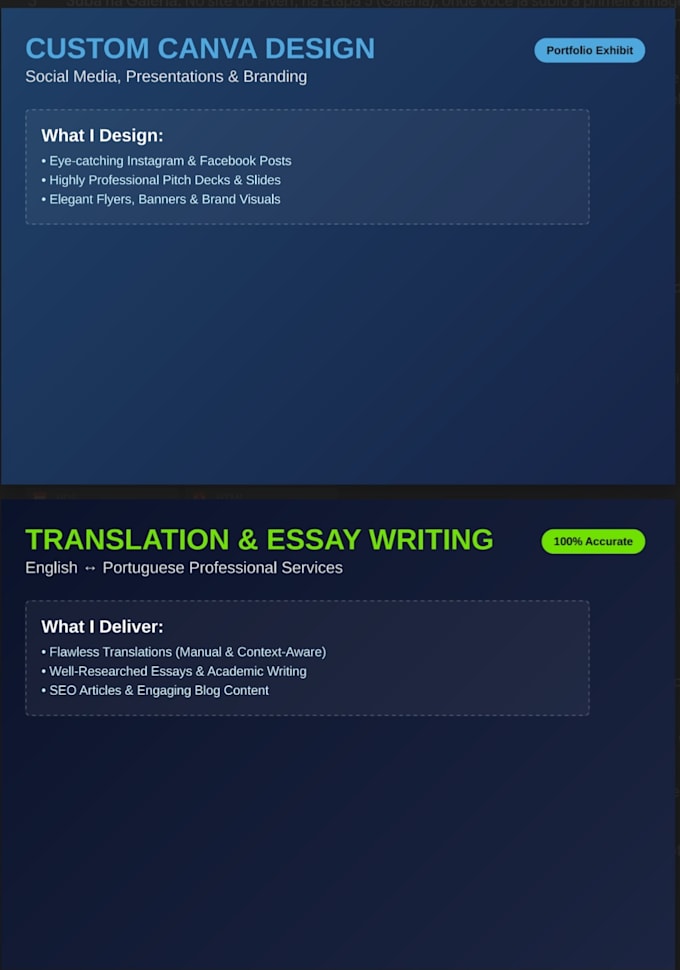 do professional translation and content writing