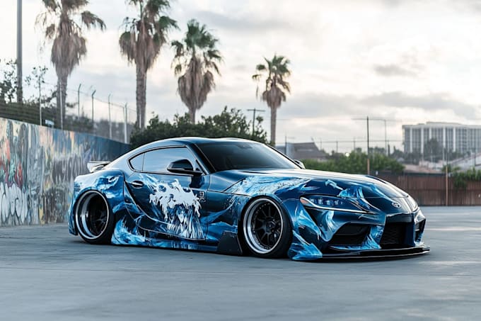draw car wrap, vehicle wrap, racing car wraps, van wrap