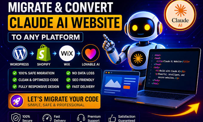 migrate lovable claude ai code to wordpress shopify wix clone lovable ai website
