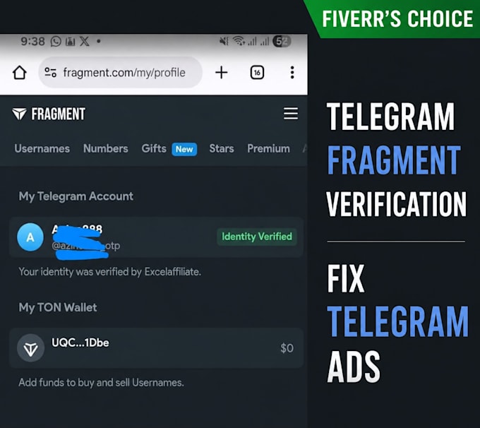 offer reliable fragment verification verified fragment account telegram fragment