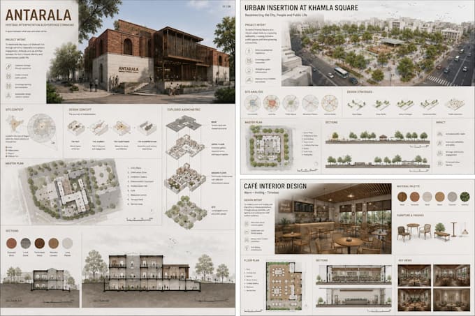 design professional architecture presentation boards