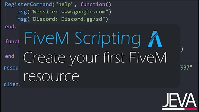 create fivem script for your server