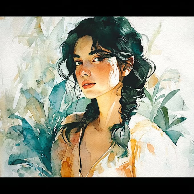 illustrate anything in watercolor style
