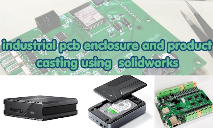design professional industrial pcb enclosure and product casing using solidworks